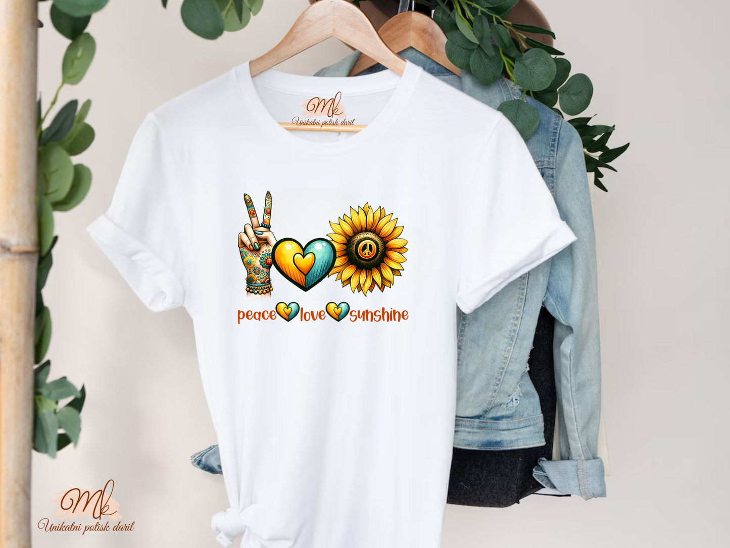 Majica Peace Love Sunshine
