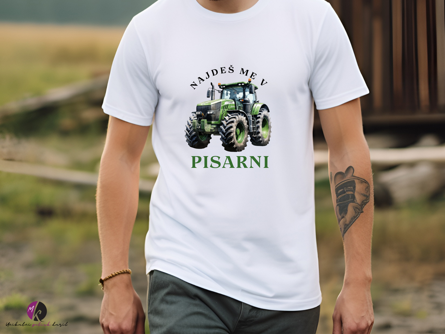 Majica za v traktor - najdeš me v pisarni