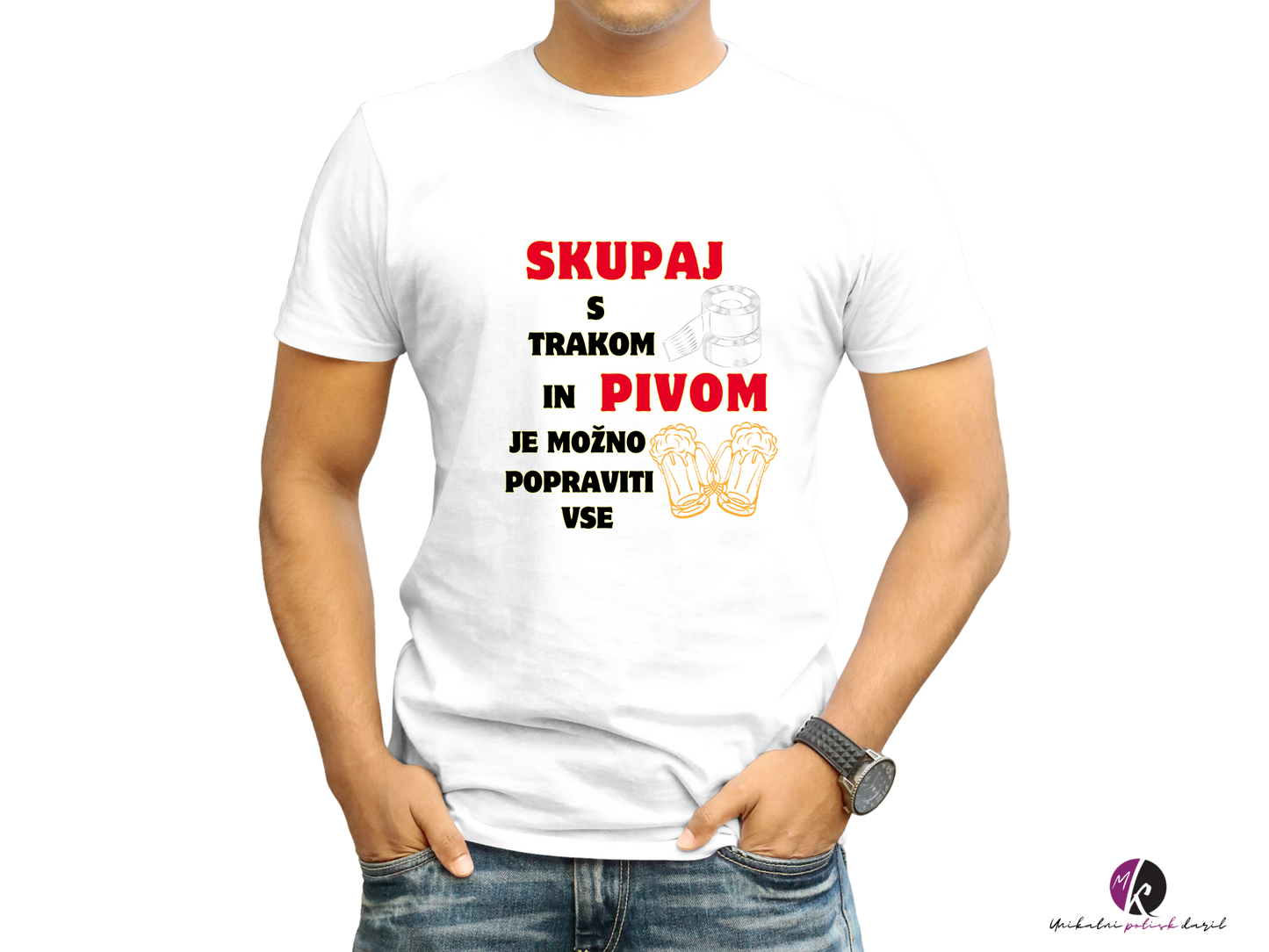 Majica - S pivom je mogoče....