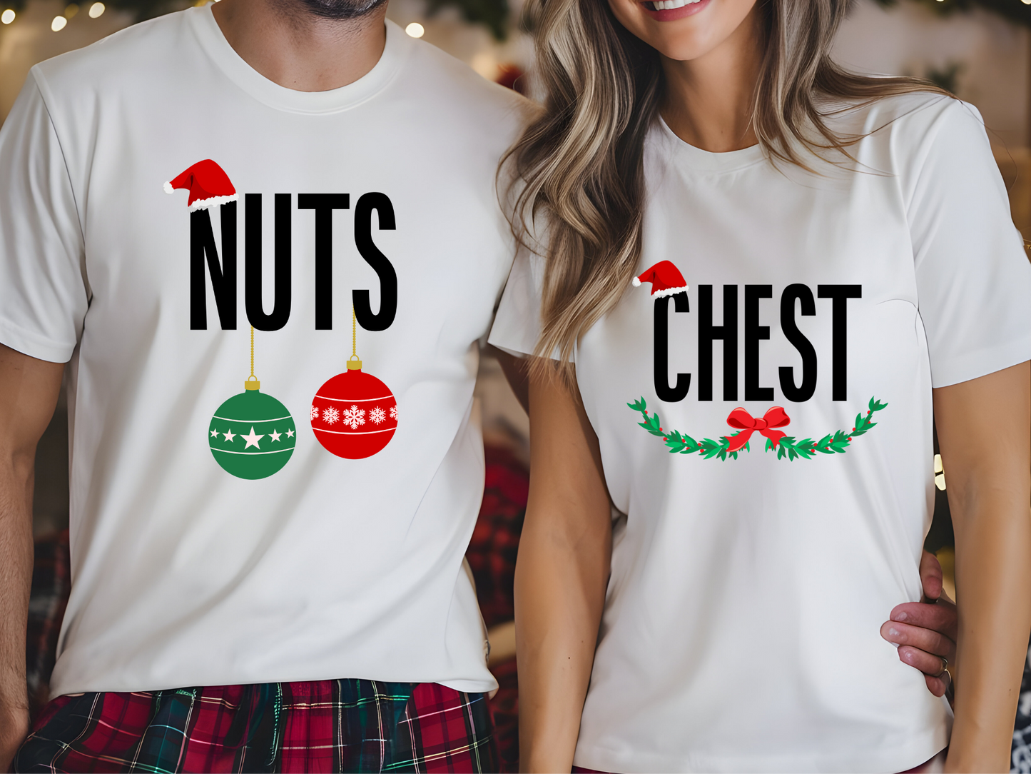 Ujemajoče majice zanjo in zanj (NUTS & CHEST)