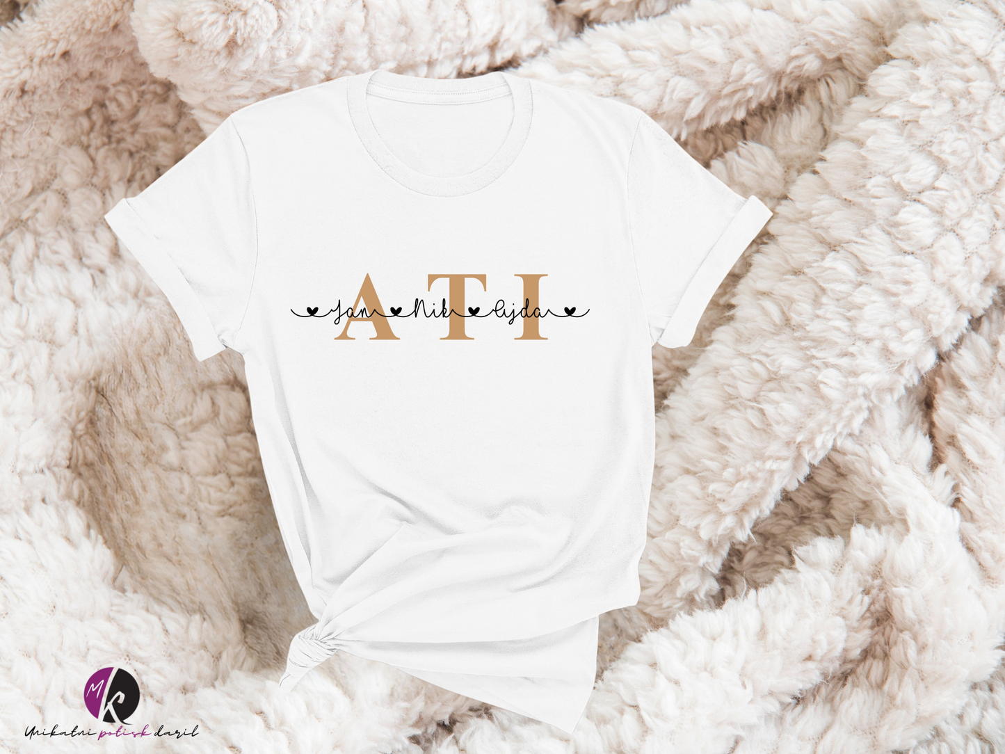 Majica ATI- imena otrok ali napis po izbiri