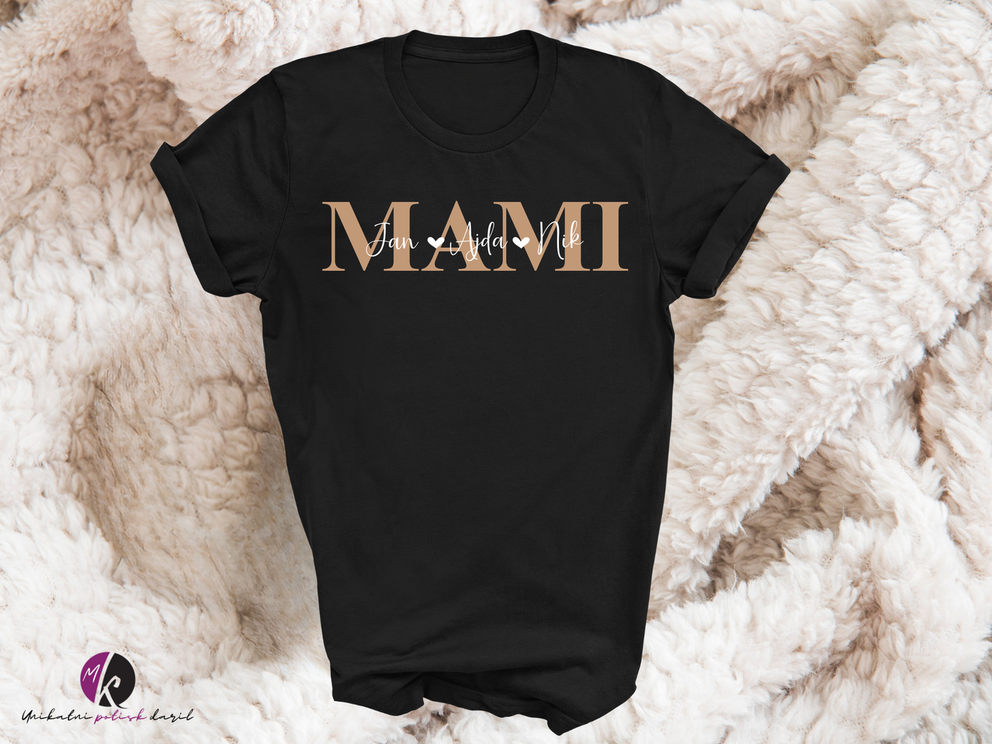 Majica - MAMI z imeni otrok