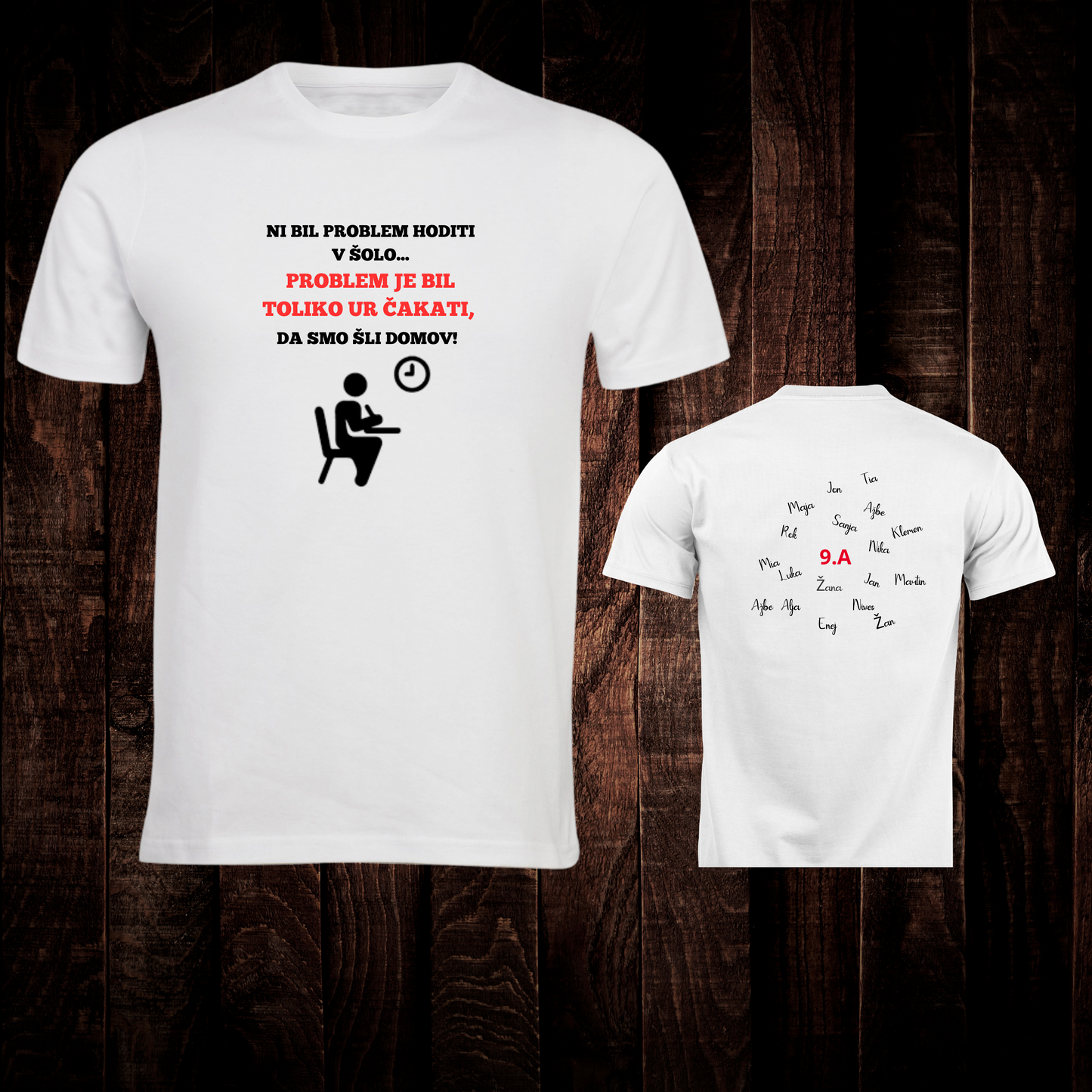 Majica - ni bil problem hoditi v šolo...
