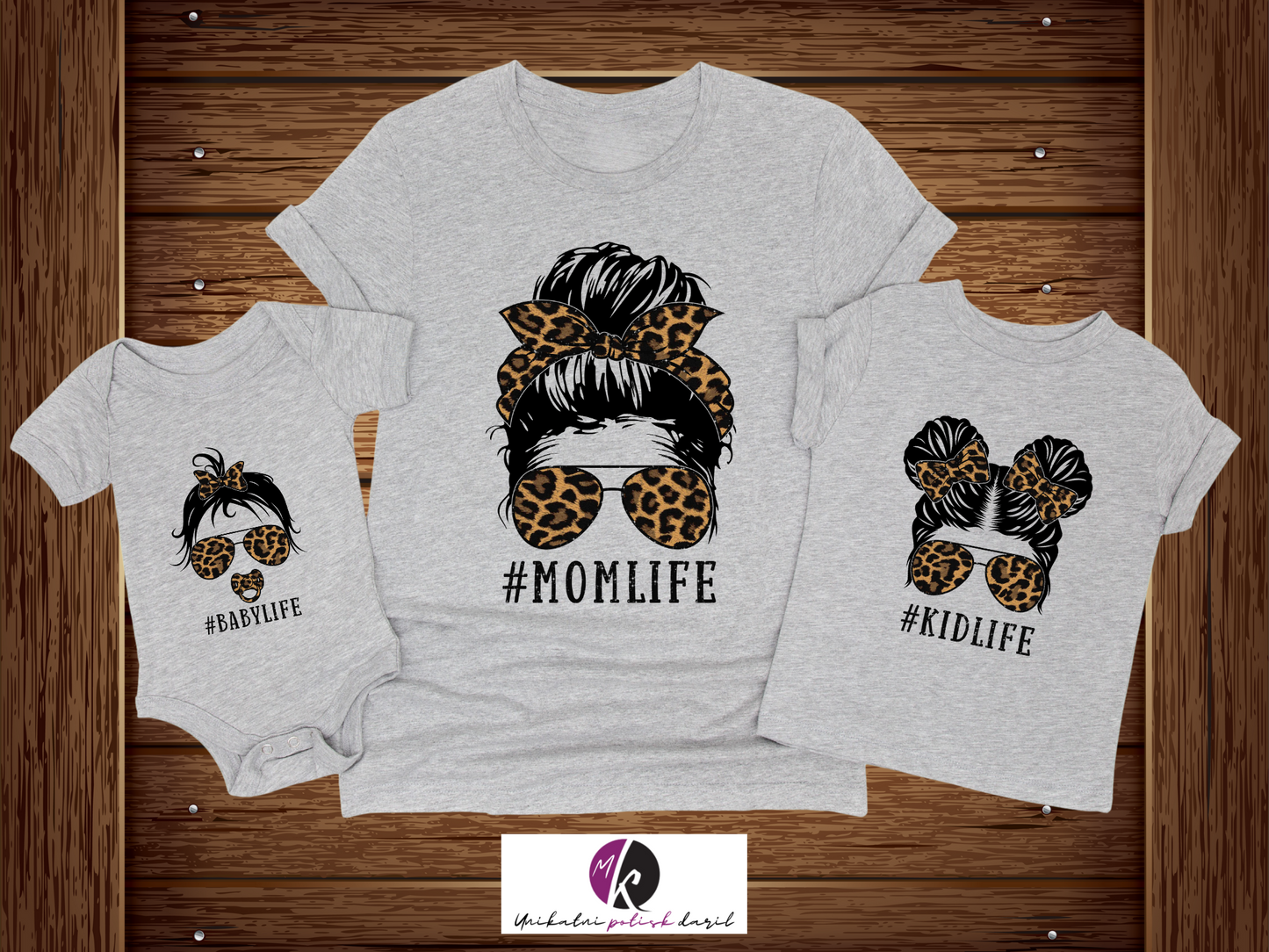 Družinske ujemajoče majice ter bodiji