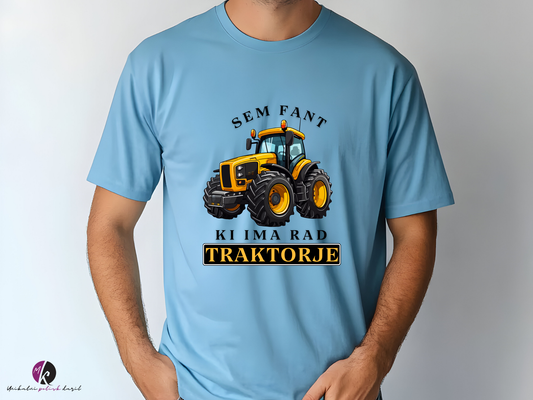 Majica za v traktor - sem fant ki ima rad traktorje