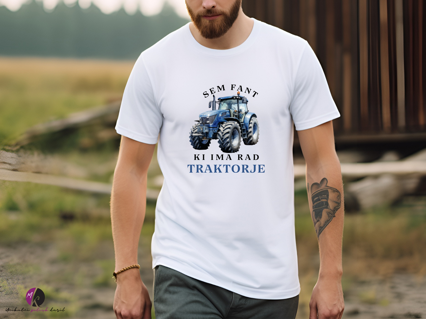 Majica za v traktor - sem fant ki ima rad traktorje