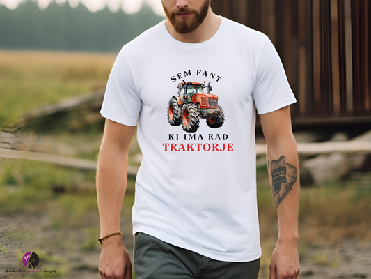 Majica za v traktor - sem fant ki ima rad traktorje