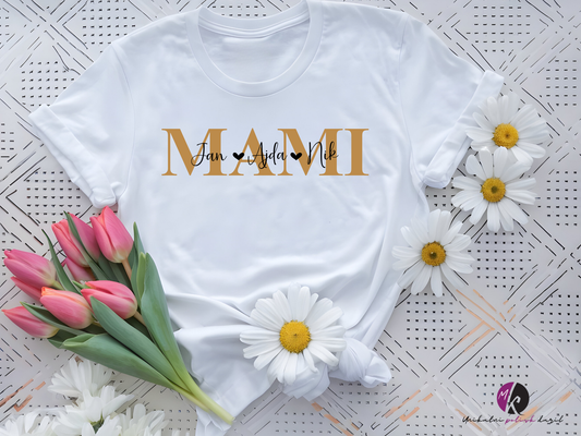 Majica - MAMI z imeni otrok