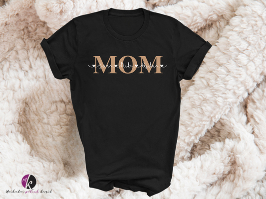 Majica - MOM z imeni otrok