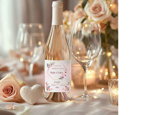 Nalepka za Vino (poljubni napisi)